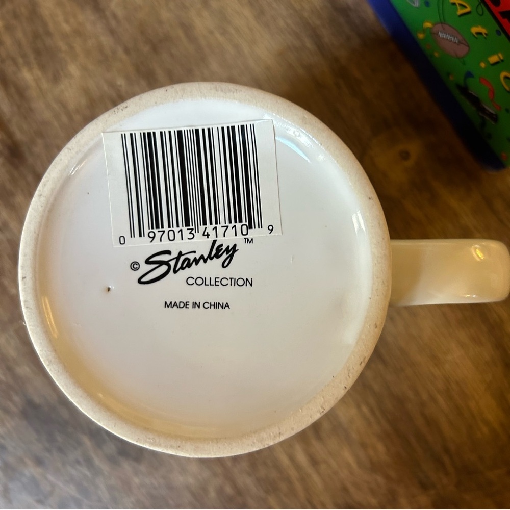 Rare Vintage Kmart Football Fanatic Coffee Mug Matrix Stanley Collection 90s Box - Picture 6 of 9